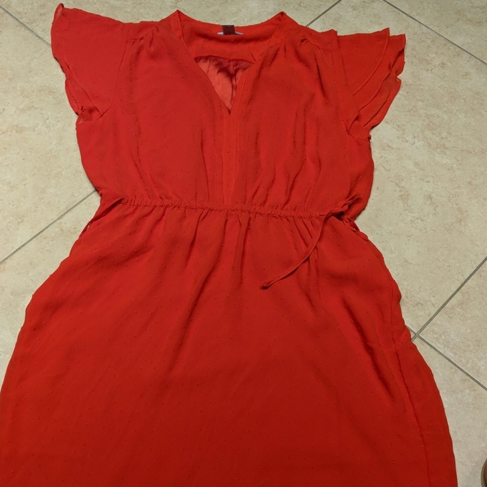 H&M red Dress short size 14
